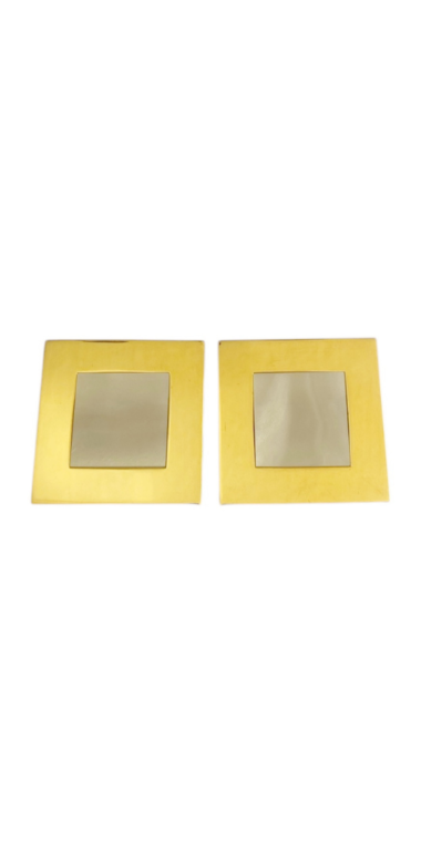 Aretes Cuadrado con Piedra