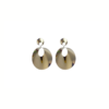 Aretes Círculo Doblado Doble