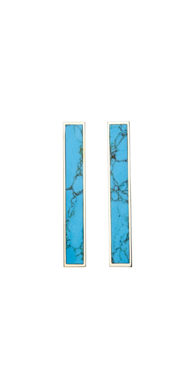 Aretes Barra con Piedra