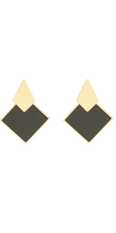 Aretes Rombo Doble